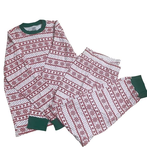 Carter’s Adult Unisex Christmas Pajama Set – Sz XXL – Red/White Snowflake Print - Picture 1 of 9
